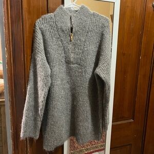 Cozy Gray Knit Sweater